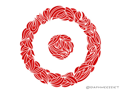 Stylized TARGET Logo design illustration logo supermarket target vector