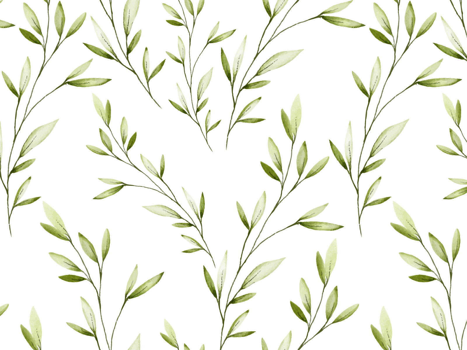 watercolor floral and leaves seamless pattern by lukasdedi seamless ...