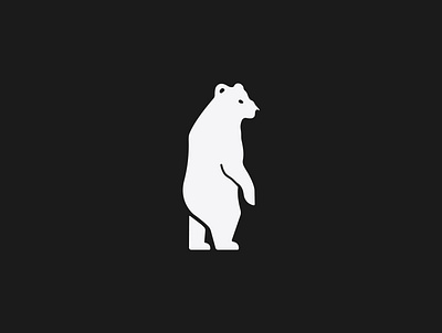 Standing bear logo animal bear branding design fierce forest grizzly illustration logo logomark minimal minimalist minimalistic nature polar profile reialesa standing standing bear vector