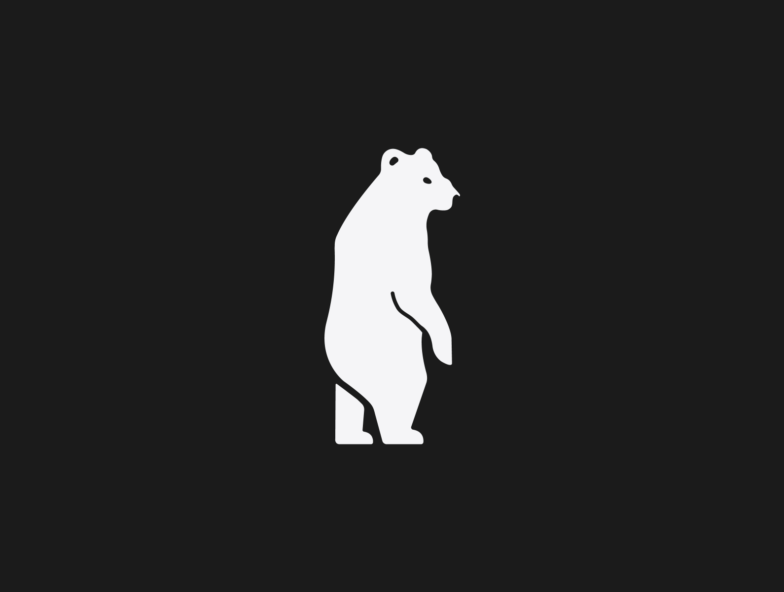 Standing bear logo by Tim Radelj Remic on Dribbble