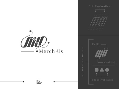 Merchandise company logo brandidentity branding classic logo clean design gray grid logo logo logo design merchandise merchandise design minimal minimalist logo