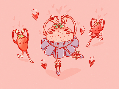 いちごちゃん🍓 illustration strawberry cute