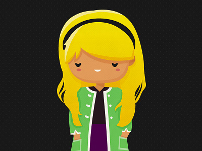 Gwen Stacy character cute girl gwen stacy spiderman vector