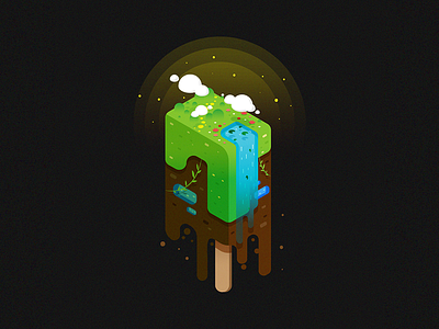 Land Popsicle cream ice nature popsicle vector water