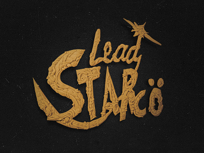 LeadStarco calligraphy company custom lettering gold lead leterring plasticine star