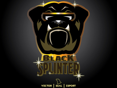 Black Splinter branding creative design esportlogo esports logo flat illustration logo vector