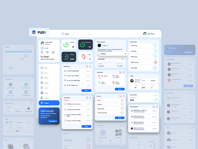 Purpose Widgets Admin Dashboard UI