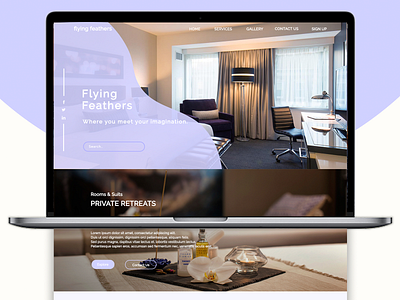 Website Design for Hotel app branding design hotel website minimal ui ui design ux webdesign website website design