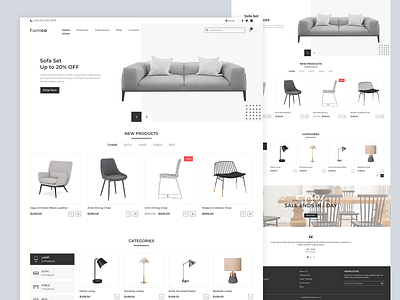 Ecommerce Website design ecommerce design furniture website landing page design minimal minimalist design ui ux web webdesign website