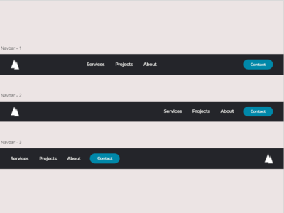 Navbar Patterns design ui web