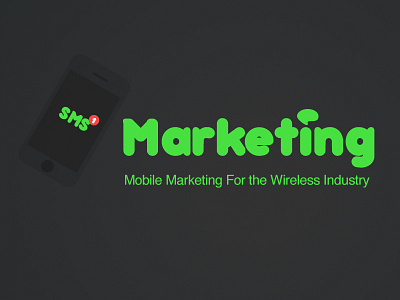 Logo Redesign flat iphone logo marketing redesign sms social