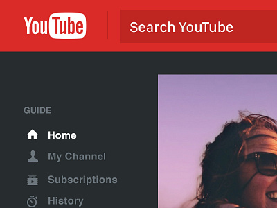 Youtube Homepage Redesign dailydesigns dailyui redesign ui youtube