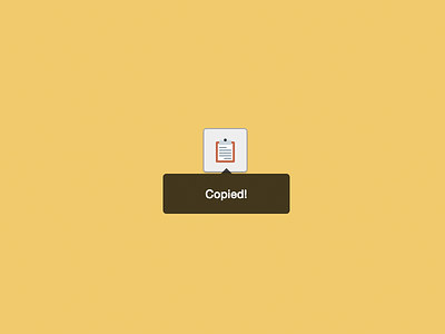 Tiny Design Hack – JavaScript-less Dynamic Tooltip Text copy copy to clipboard css