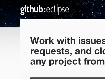 IDEs in Space css css logo eclipse github header logo space stars