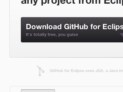 Big Download Button is Big black button button container git github purple