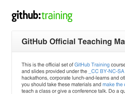 Learn Git. Do it now. git github