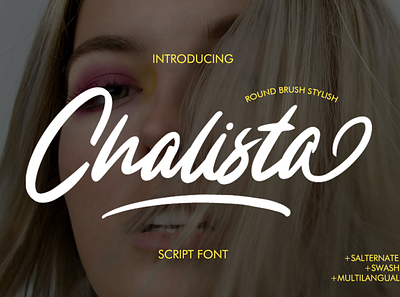 Chalista Font branding design font fonts illustration lettering tshirt tshirt design typography