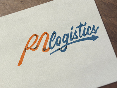 RM logistic (Logo Lettering) branding design font identity lettering logo typography vector