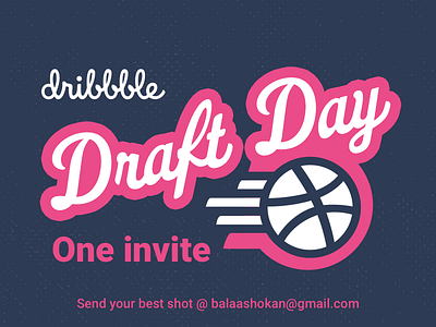 1x dribbble Invite Giveaway