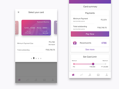 Mobile Banking Concept android bank banking card dailyui fintec home page iphone material minimal ui ux