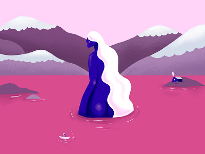 Lady Of The Lake art digital art illustration