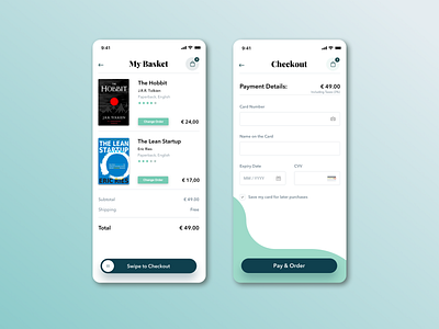 Credit Card Checkout for Books App and Mobile Shop