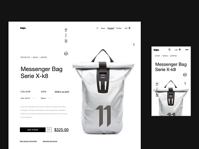 Simple Bag Product Site