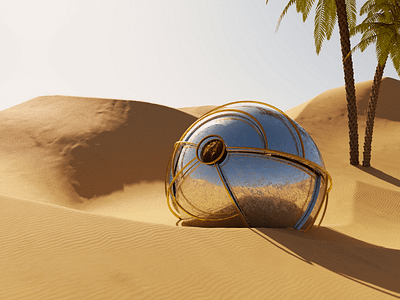 Desert 3d cinema4d design graphic design illustration ui