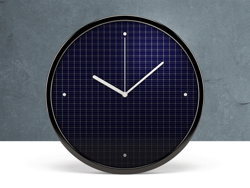 019 \ Zimeless - minimalistic solar-powered wall clock 3d 3ds clock concept houdini minimal minimalistic render wall clock
