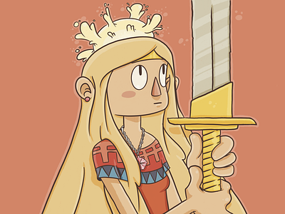 sword charactedesign children book illustration comic comics illustration sword woman
