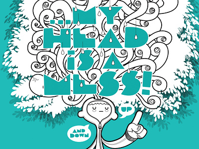 ...my head is a mess charactedesign children book illustration illustration tree