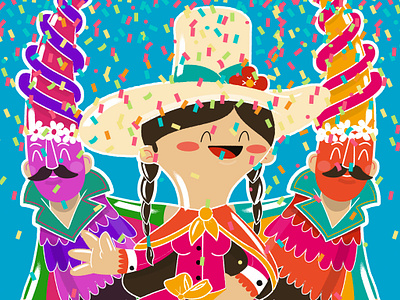 peruvian carnival! carnival charactedesign children book illustration dancer illustration peru