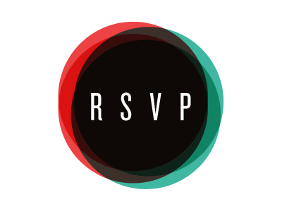 RSVP button circle green overlap overlay red uniting