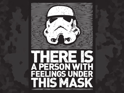 Storm Feelings contrast dust grunge poster print star wars stormtrooper type typography