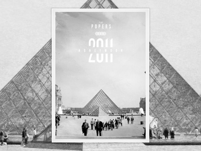 Honeymoon Book Cover grey image knockout louvre monotone paris poster triangle typography