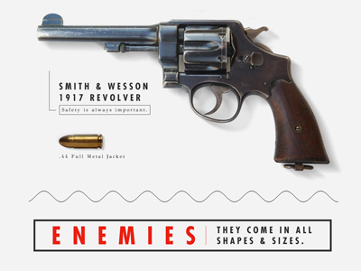Personal Project - bullet cropped description ene gun handgun lab light revoler typography