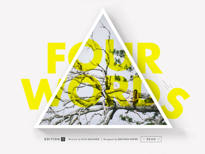 Personal Project border hover light multiply triangle typography yellow