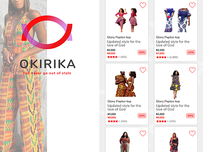 Okirika app design ui ux