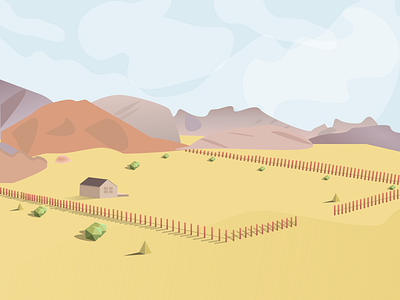 Desert house dribbble