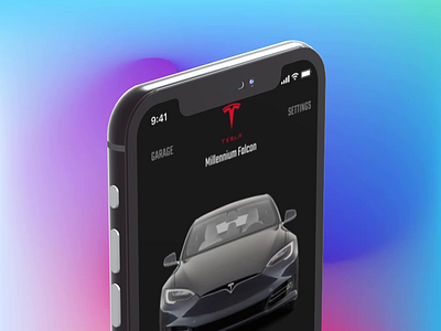 Tesla App UI Animation animation app ui automobile car design interaction motion graphics netflix tesla tesla car ui uiux ux