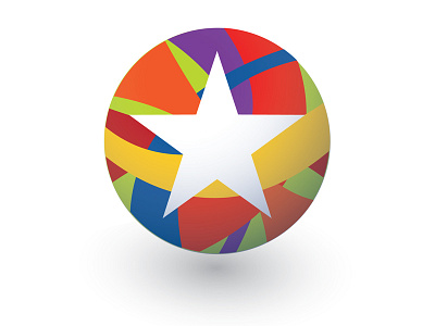 Kcin Ball Icon colorful icon logo star