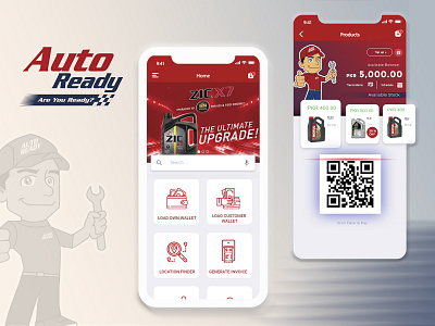Auto Ready Mobile App UI
