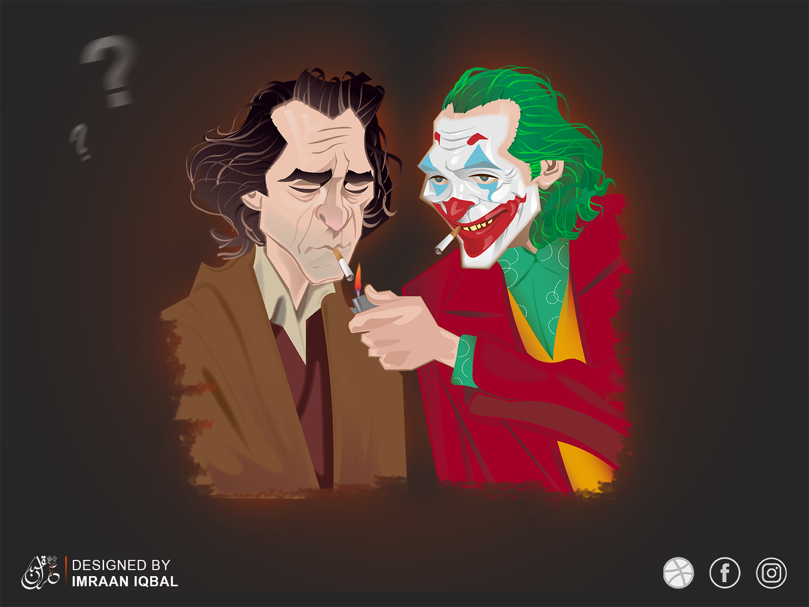 Joker illustration by Imraan Iqbal on Dribbble