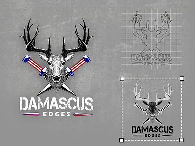 Damascus Edges Logo brand identity branding business card design illustration logo logo design logodesign minimal typography ui ux vector website website design