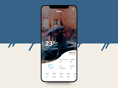 Daily UI Challenge 037 — Wheater adobexd clean clouds daily 100 challenge daily ui daily ui 037 dailyui image ios iphone x meteo minimal uidesign uiux uxdesign wheather