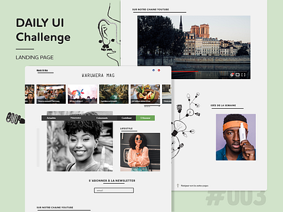 Daily UI Challenge 003 adobe xd daily 100 challenge daily ui daily ui 003 landing page uidesign