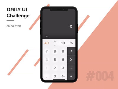 Daily UI Challenge 004 adobexd app calculator calculator app daily 100 challenge daily ui daily ui 004 iphonex percentage uidesign uxdesign