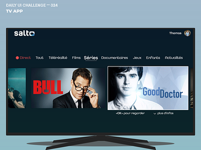 Daily UI Challenge 025 — TV  App (work in progress