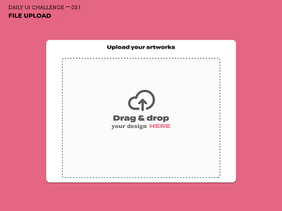 Daily UI Challenge 31 — File Upload animation clean daily 100 challenge daily ui daily ui 031 dailyui file file upload illustration madewithadobexd minimal picture uidesign uxdesign webdesign