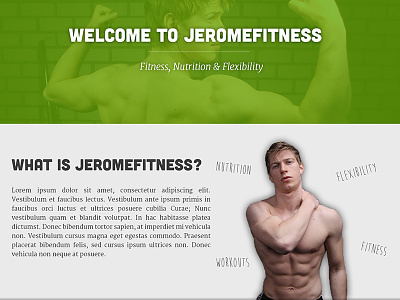 New JeromeFitness website fitness flexibility green jerome new nutrition site website workouts